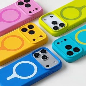 Ốp lưng mềm silicon màu kẹo tương thích cho iPhone 16 pro max 17 pro max Cover