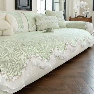 Đệm Sofa Lụa Băng Cao Cấp Pháp | Chiếu điều hoà Mùa Hè Mới 2026, Vỏ Chống Trơn Trượt, Cảm Giác Da Trần