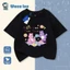 Kids Summer 2026 New White Cotton T-Shirt Girls Cute Bear Dessert Print Casual Short Sleeve Tee Top