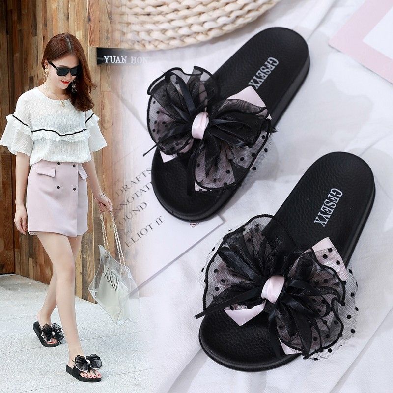 Size Lớn 35-44✨Bohemian Plus Size Giày Nữ 35-44 Nơ Đế Bằng Thời Trang Nhẹ Dép Thoải Mái Chuyên Nghiệp OL Giày Nữ Công Sở Thời Trang Hợp Thời Trang