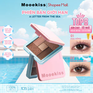 Bảng Phấn Mắt Mooekiss 5 Màu, Tone Đất, Lì & Nhũ, Dễ Tán, Makeup Hàng NgàyNhũ Lấp LánhLì MịnSắc Tố CaoBão Hòa ThấpKhông LemNgười Mới Bắt Đầu