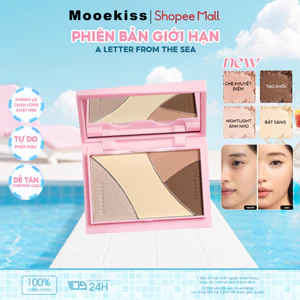 Bảng Tạo Khối Mooekiss, Contour & Highlight, Làm Sáng Da, Tạo Đường Nét Sắc Sảo