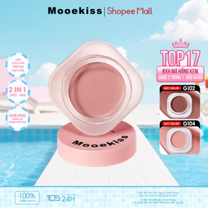 Má Hồng Mooekiss, Kết Cấu Nhẹ, Dễ Tán, Màu Tự Nhiên, Makeup Hàng Ngày