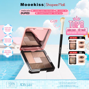 Bảng Phấn Mắt Mooekiss 5 Màu 8.5g, Tone Đất, Lì Mịn, Dễ Tán, Cho Người MớiNhũ Lấp LánhLì MịnSắc Tố CaoBão Hòa ThấpKhông LemNgười Mới Bắt Đầu