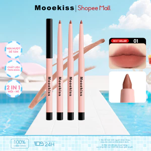Son Lót Môi Mooekiss, Định Hình Viền Môi, Không Khô, Không Lem, Màu Nude Tự NhiênKhông LemLâu TrôiNgười Mới Bắt ĐầuTự Nhiên