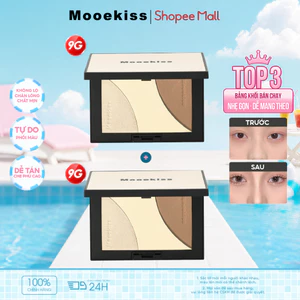 Combo 2 Bảng Tạo Khối Mooekiss, Contour & Highlight, Dễ Tán, Lâu Trôi 9gx2