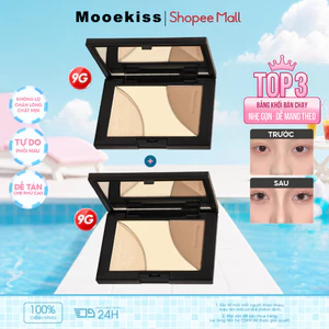 Combo 2 Bảng Tạo Khối Mooekiss 9gx2, Contour & Highlight, Lâu Trôi, Dễ Tán