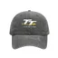 Isle of Man TT Xe Máy Đua Logo Nam Nữ Mũ Bóng Chày Đau Khổ Mũ Denim Cổ Điển Ngoài Trời Phù Hợp Với Snapback Mũ