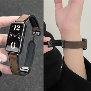 Dây Da Cho Huawei Band 8 9 10 11 Pro Nam Châm Thể Thao Chống Nước Bền Bỉ Thay Thế