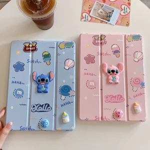 Thích hợp cho Apple iPad Stitch Tablet Vỏ da bảo vệ chống sốc có khe cắm bút Giá đỡ