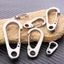 Móc khóa Mini hình giọt nước bằng thép không gỉ Phát hành nhanh Móc treo Móc khóa kim loại nhỏ Bộ sắp xếp giá đỡ vòng chìa khóa