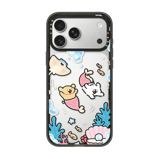 Dành Cho iPhone 17 16 15 14 13 Pro Max Plus Ngộ nghĩnh Chó Cá Trái Tim Miếng Dán Acrylic Cứng PC Ốp điện thoại