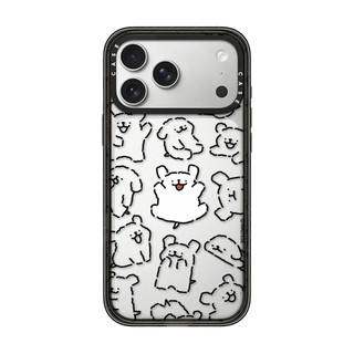 Dành Cho iPhone 17 16 15 14 13 Pro Max Plus Ngộ nghĩnh Chó Cá Trái Tim Miếng Dán Acrylic Cứng PC Ốp điện thoại
