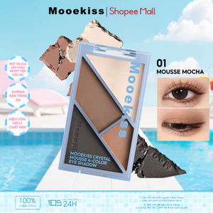 Bảng Phấn Mắt Mooekiss 4 Màu, Tone Trung Tính, Lì & Nhũ, Dễ Tán, Makeup Hàng Ngày,Nhũ Lấp Lánh,Bão Hòa ThấpNhũ Lấp LánhLì MịnSắc Tố CaoBão Hòa ThấpKhông LemNgười Mới Bắt Đầu