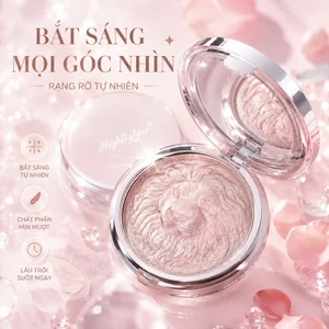【Adel Floro】Phấn Bắt Sáng Hình Sư Tử - Chất Mềm Mịn, Nhũ Bùng Sáng, Tạo Khối Gò Má, Long Lanh