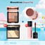 Mooekiss Trọn bộ mỹ phẩm trang điểm Son bóng, Phấn má hồng, Phấn mắt năm màu, Bảng viền