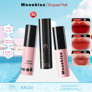 Son Bóng Mooekiss, Dưỡng Ẩm, Căng Mọng Môi, Làm Mịn Vân Môi, Lâu Trôi 1g