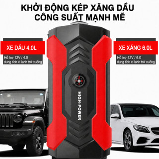 LONAISCI J29 Bộ kích điện khẩn cấp xe hơi cao cấp, dung lượng cao đa năng-Sạc dự phòng-Đèn LED Khẩn Cấp Bơm lốp ô tô Bộ khởi động nhảy xe
