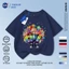 NASA Roblox 67 Trẻ em ngắn tay mùa hè Cotton nguyên chất thoáng khí vừa lớn Trẻ em in hình vui nhộn