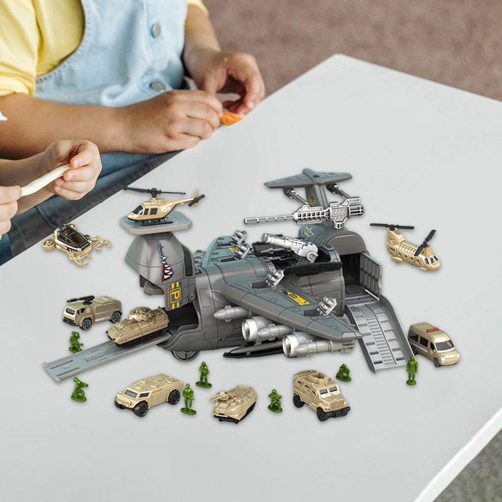 Bộ mô hình lắp ráp máy bay vận tải gamchiano Câu đố 3D cho trẻ em từ 3 tuổi trở lên Bé trai Bé gái
