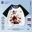NASA Monkey Children Áo ngắn tay mùa hè Cotton nguyên chất thoáng khí giữa trẻ em lớn in hình vui nhộn