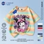 NASA Kuromi Children Tay ngắn mùa hè Cotton nguyên chất thoáng khí vừa lớn Trẻ em in hình vui nhộn