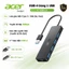 Acer Hub chuyển đổi USB Type C 4 in 1 cổng đa năng USB C bộ chia USB 3.0 Truyền tải nhanh chóng Bộ chuyển đổi đa cổng cho Mac Pad Laptop XPS UH501
