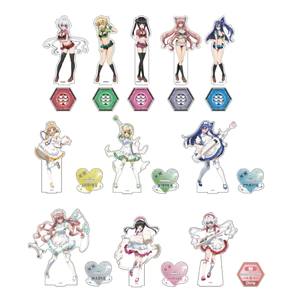 Symphogear Hibiki Miku Tsubasa Chris Kanade Acrylic Đứng Hình - Trang Trí Bàn Làm Việc Anime