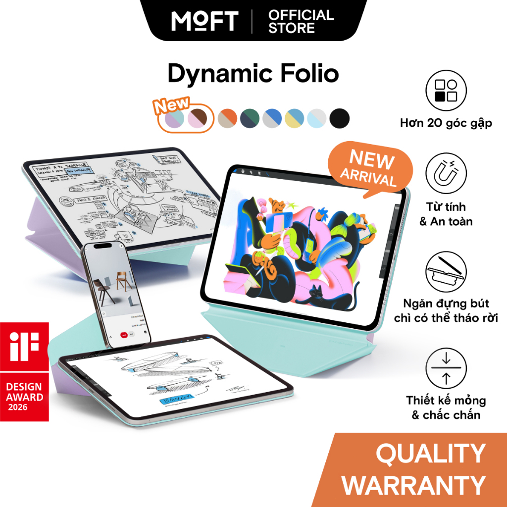 mini] MOFT Dynamic Folio cho iPad mini 6 ~ 7gen (2025) | Shopee