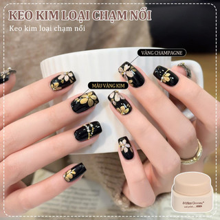 Miss Gooey Nghệ thuật làm móng trực tuyến phổ biến sơn gel kim loại nghệ thuật không cần rửa với hoa văn và kết cấu chạm khắc 3D