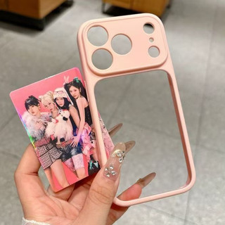 Ốp Điện Thoại Trong Suốt Acrylic 2 Trong 1 Ngọt Ngào Cho IPhone 11 12 13 14 15 16 17 Pro Max Ốp Lưng Chống Sốc