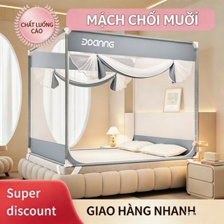 Lưới chống muỗi hai cửa có 2 rèm thoáng khí cho bé Bảo vệ chống rơi