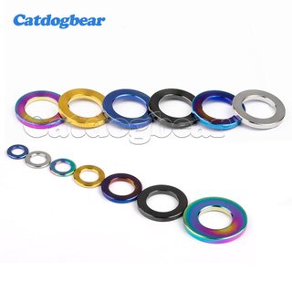 Vòng đệm hợp kim titan Catdogbear M3 M4 M5 M6 M7 M8 M10 M12 M14Flat Miếng đệm đệm cho xe đạp Đi xe đạp Xe máy