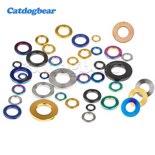 Vòng đệm hợp kim titan Catdogbear M3 M4 M5 M6 M7 M8 M10 M12 M14Flat Miếng đệm đệm cho xe đạp Đi xe đạp Xe máy