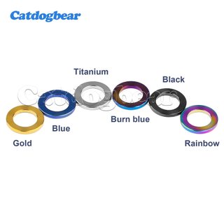 Vòng đệm hợp kim titan Catdogbear M3 M4 M5 M6 M7 M8 M10 M12 M14Flat Miếng đệm đệm cho xe đạp Đi xe đạp Xe máy