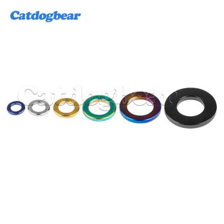 Vòng đệm hợp kim titan Catdogbear M3 M4 M5 M6 M7 M8 M10 M12 M14Flat Miếng đệm đệm cho xe đạp Đi xe đạp Xe máy