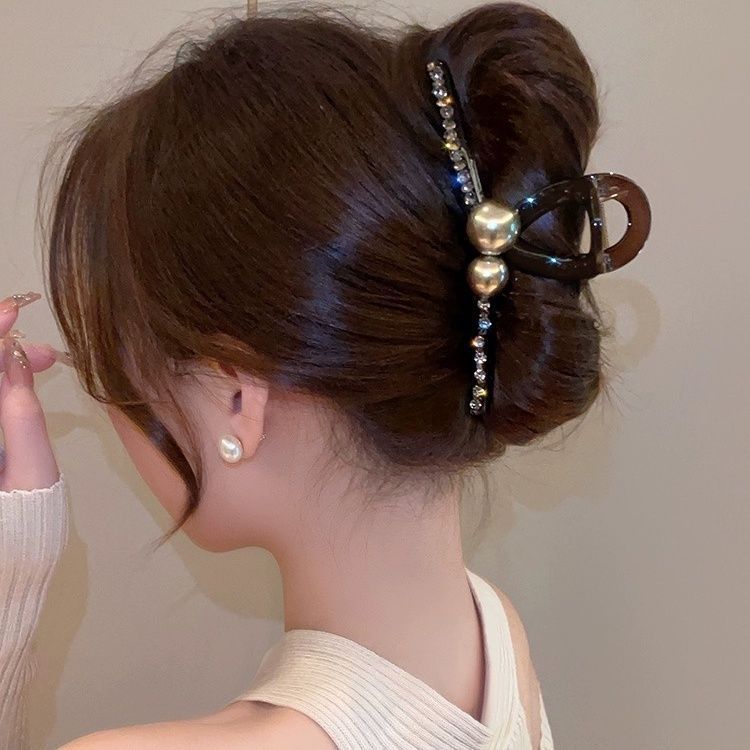 Kẹp Tóc Nữ Pháp Cao Cấp Cá Mập Tóc Màu Cà Phê Sang Trọng Dễ Thương Kẹp Tóc Lớn Phụ Kiện Thời Trang