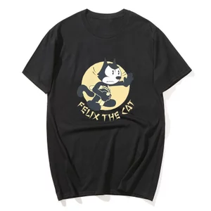 Áo Thun Thường Ngày Mùa Hè Felix Mèo Hip Hop Áo Thun Cotton Cho Nam Thẩm Mỹ Tay Ngắn Tee
