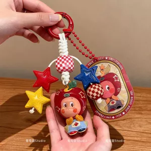 Nho Ngôi Sao Ngọt Ngào Mặt Dây Chuyền Túi Móc Khóa Handmade DIY Mặt Dây Chuyền Hoạt Hình Đồ Trang Trí Dễ Thương Dây Chuyền Viên Dễ Thương