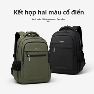Ba lô đa ngăn dung tích lớn cố định trọng tâm, ba lô máy tính đệm xốp thoáng khí nam giới đi lại hàng ngày