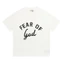 Vintage Loose Fit Cotton Tee Đơn Giản Arch Letter In Đồ Họa Cổ Tròn Tay Ngắn Top Tối Giản Phong Cách Đường Phố Cặp Đôi Áo Hai Màu Có Sẵn