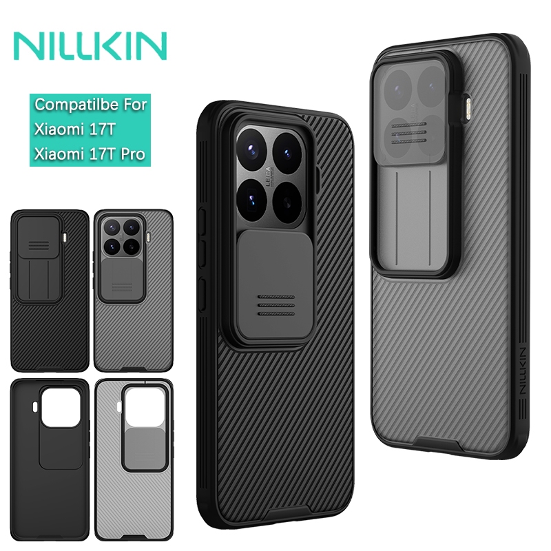 Nillkin Cho Xiaomi 17T Pro / 17T Camshield Pro PC TPU Bảo Vệ Ống Kính Máy Ảnh Trượt Trượt Ốp Lưng Cứng Vỏ Điện Thoại Vỏ