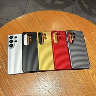 Ốp Điện Thoại Frost Cho Samsung S26 Plus S25 S24 S23 Ultra Ốp Điện Thoại Có Lưới Kim Cương Sọc Dọc Đơn Giản Màu Trơn Mờ Thời Trang Cao Cấp Thời Trang Nam Nữ