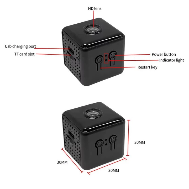 Camera Mini 1080P HD X6 MỚI Camera Wifi không dây nhỏ Phát hiện chuyển động ngoài trời Cảnh báo an ninh Camera quan sát ban đêm – 4