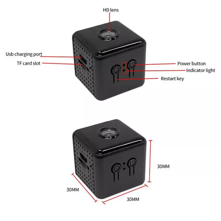 Camera Mini 1080P HD X6 MỚI Camera Wifi không dây nhỏ Phát hiện chuyển động ngoài trời Cảnh báo an ninh Camera quan sát ban đêm – 7
