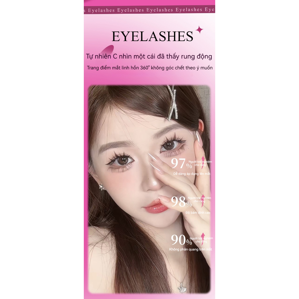 FANEYES Mi giả sẵn keo Dung lượng lớn 39 mẫu đa dạng lựa chọn, siêu dính siêu dễ dán không cần tẩy trang dán siêu nhanh cho người lười thần khí tạo mắt to