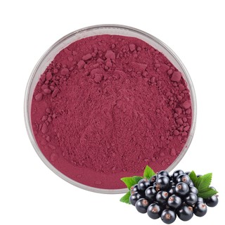 100% Pure Natural Blackcurrant Bột đông khô Blackcurrant Fruit Powder Healthy Drink 100g / 400g