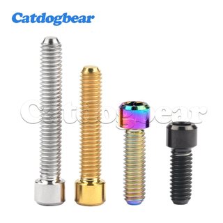 Catdogbear M4x10 / 13.5 / 15 / 20 / 25mm Titan Cột Đầu Bu Lông Lục Giác Titan Vít Dây Buộc Cho Xe Đạp
