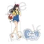 Lycoris Recoil Anime Acrylic Stand, Takina Inoue & Chisato Nishikigi, Nhiều tư thế, Trang trí bàn làm việc