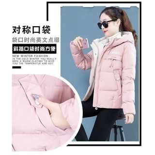 Áo Khoác Đệm Mút Dày Giữ Ấm Cổ Đứng Phong Cách Thời Trang Mới Cho Nữ